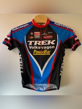 Vintage Trek Volkswagen Cycling Jersey Y2K De Marchi Italy Shirt Adult XL